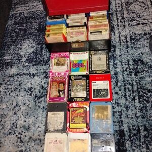 Vintage 8-Track Tape Lot - Colorful Retro Labels